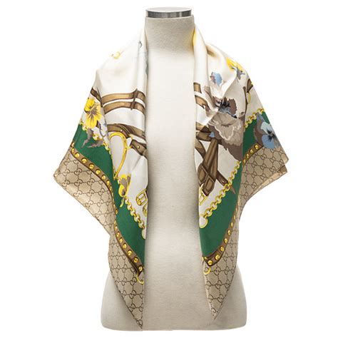 motivo floreale gucci|foulard gucci donna firmata.